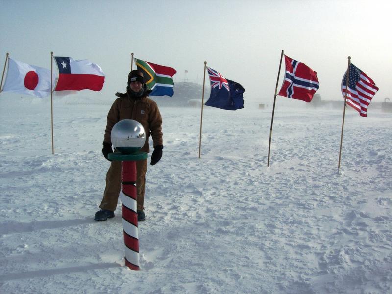 Standing at the Geo South Pole