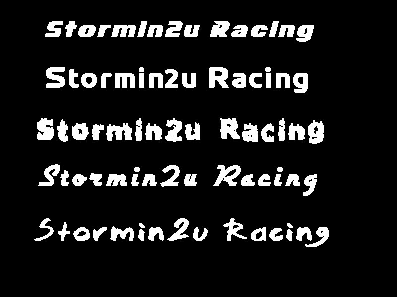 stormin2u racing fonts