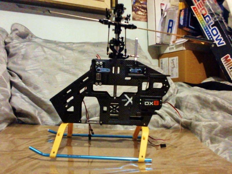 T-Rex 500e Pro under construction