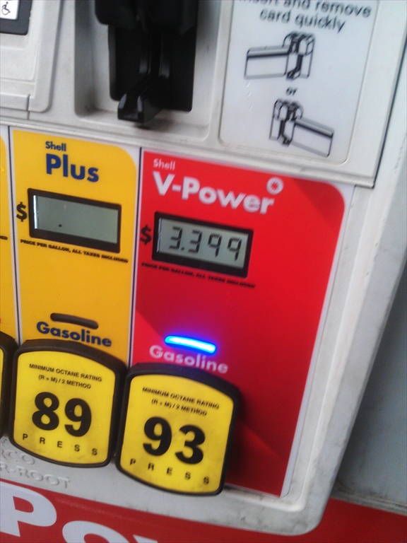 Thank you Giant food gas points program. (Note: this is for premium.. damn high compression)