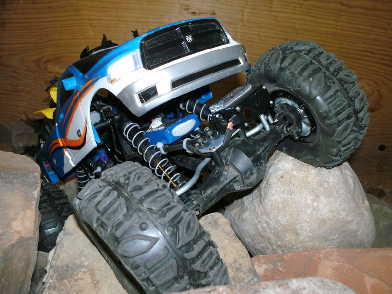 The dodge boday was actually hacked from a walmart toy.  As was the four wheeler