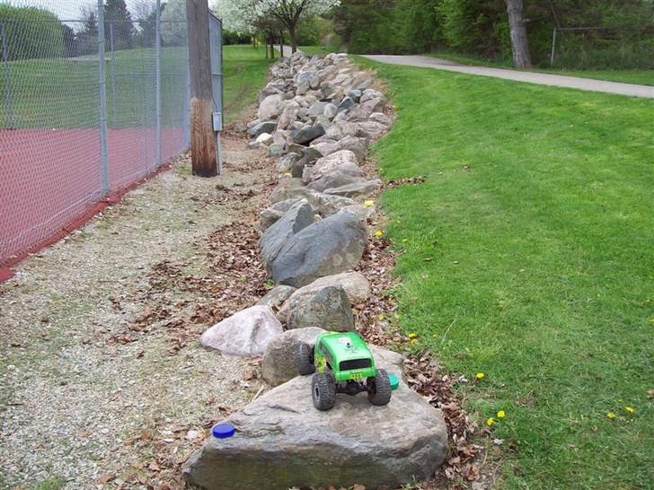 The old water tower park's rock' embankment that just three mile's from my home here in lapeer,MI.