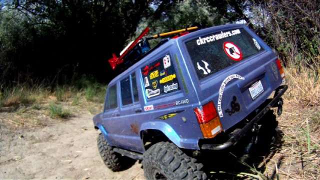 This shot was taken of my SCX10 Jeep Cherokee in Two Moon Park in Billings, Montana while I was filming footage for the Two Moon Park series.