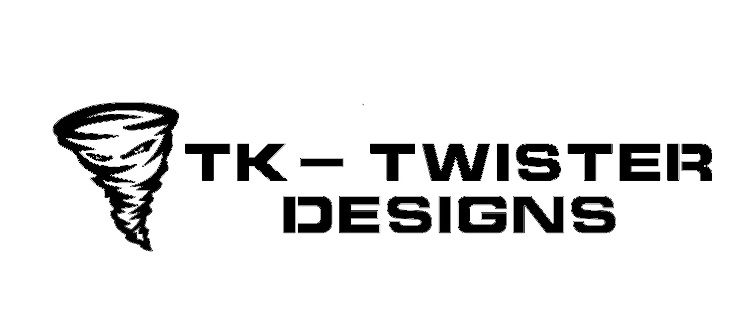 TK designs black and white