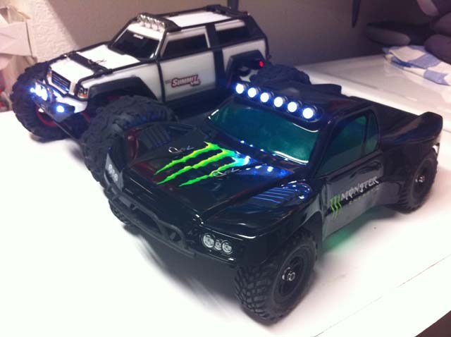 Traxxas SLash Mini & Summit 1/16 with KC_Jones light kits. $12 You cant beat that.