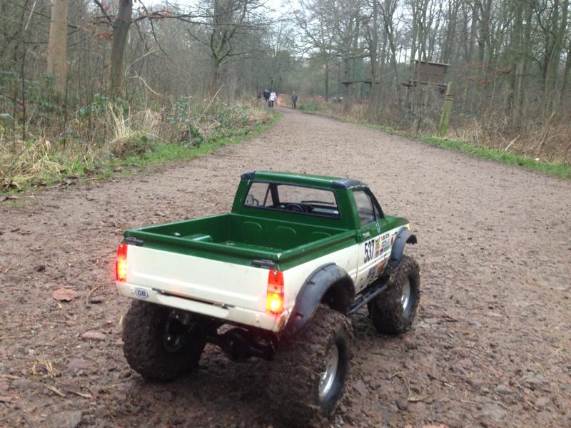 UK forest trail. Scratches, mud, broken door mirror. No problem.