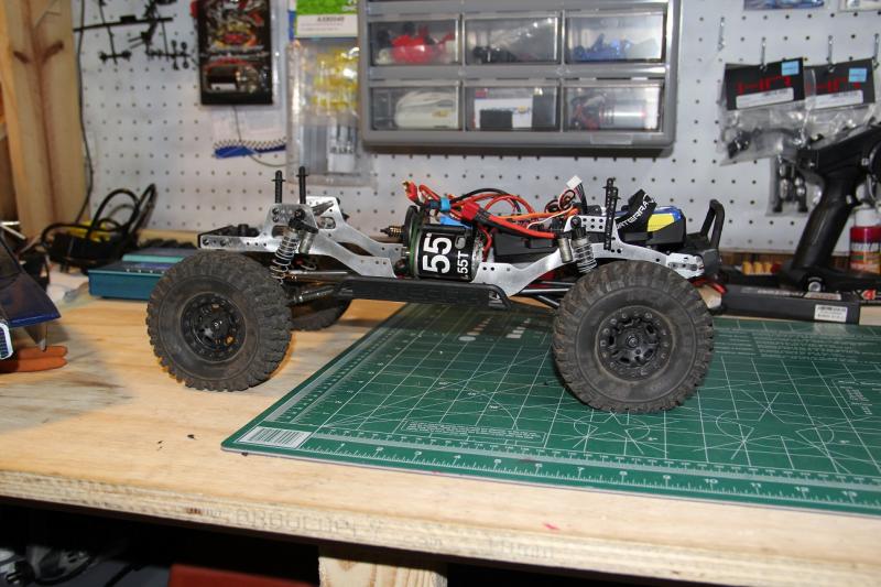 Vattera Ascender 1.9 Scale Comp Truck With Homebrew Chassis from 149 R/C WORX ( Nerby149 ), 
Build used: Homebrew Aluminum Chassis rails
             