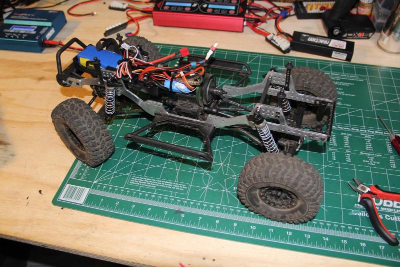 Vattera Ascender 1.9 Scale Comp Truck With Homebrew Chassis from 149 R/C WORX ( Nerby149 ), 
Build used: Homebrew Aluminum Chassis rails
             