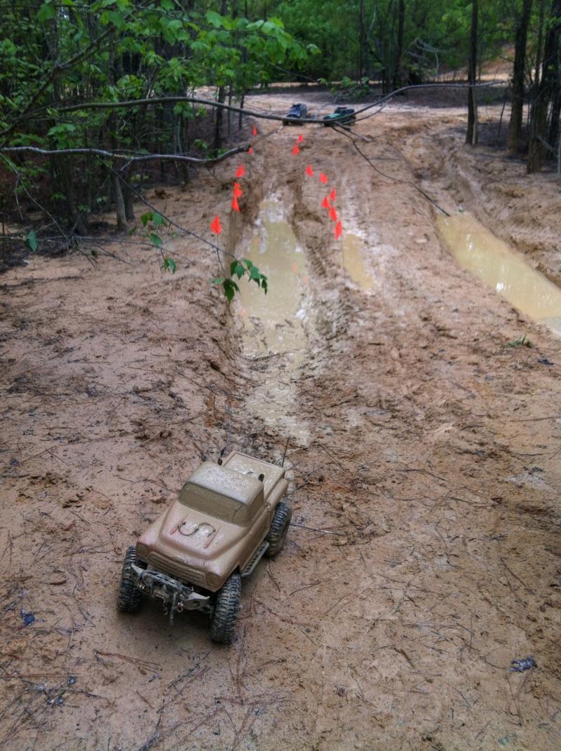 View of the mud pit