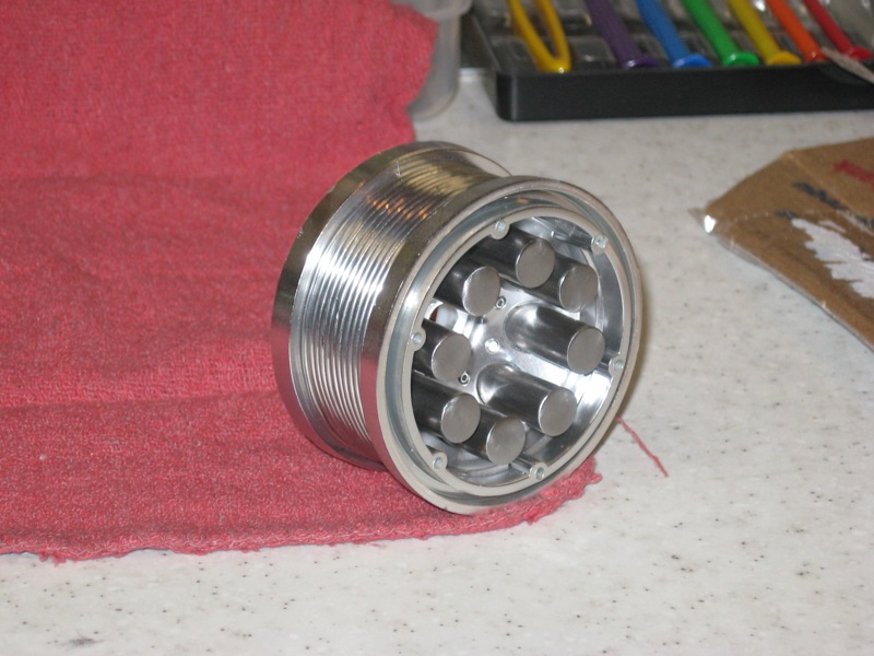 wrapped solder and steel pin weights