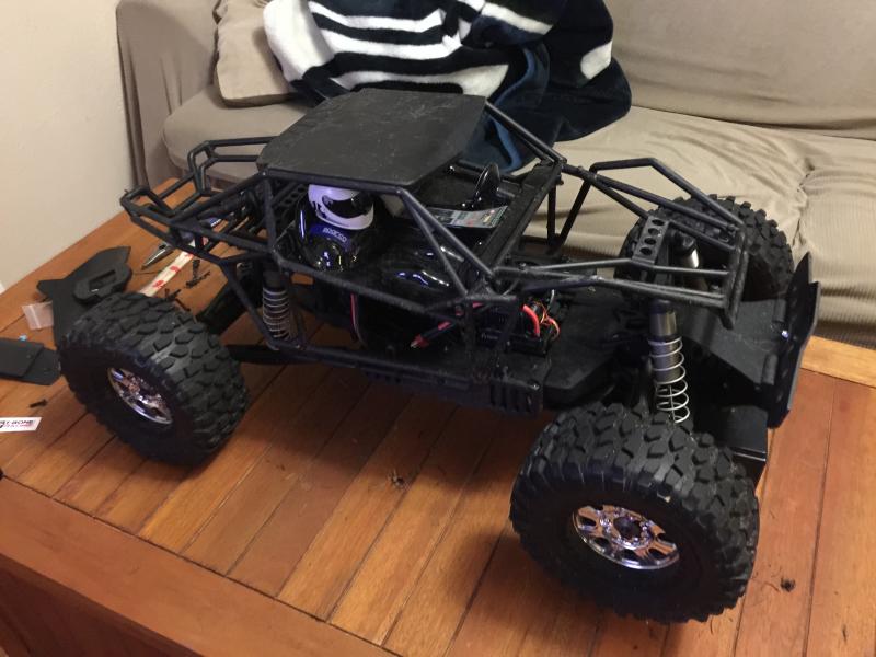 Yeti XL, no body panels, T-Bone Racing Skids and Bumper.